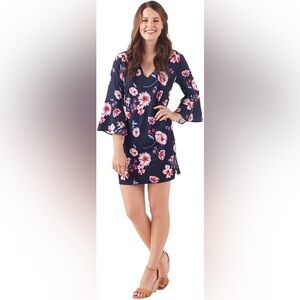 Mud Pie Navy Floral Mini Dress